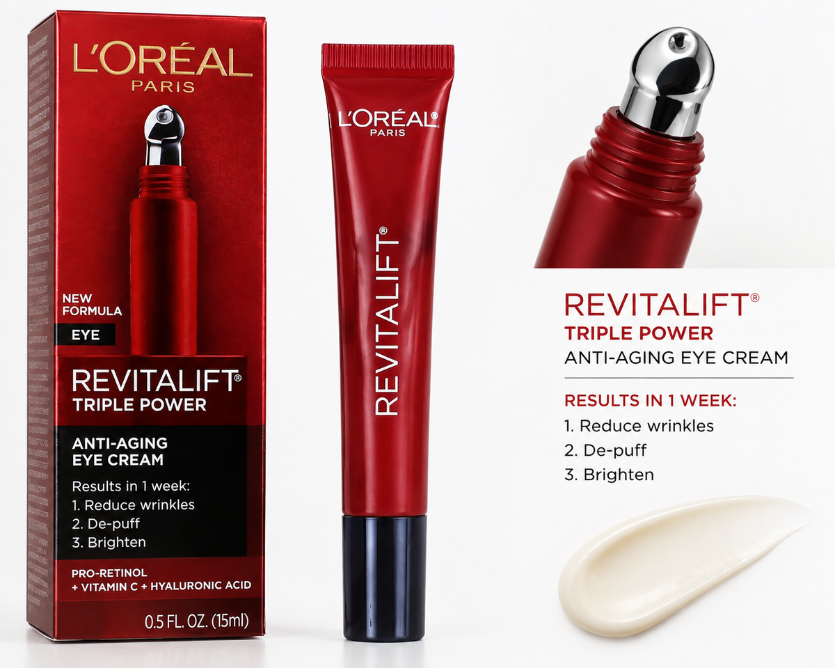 L'Oréal Paris Revitalift Triple Power Anti-Aging Eye Cream 0.5 fl oz / 15 mL