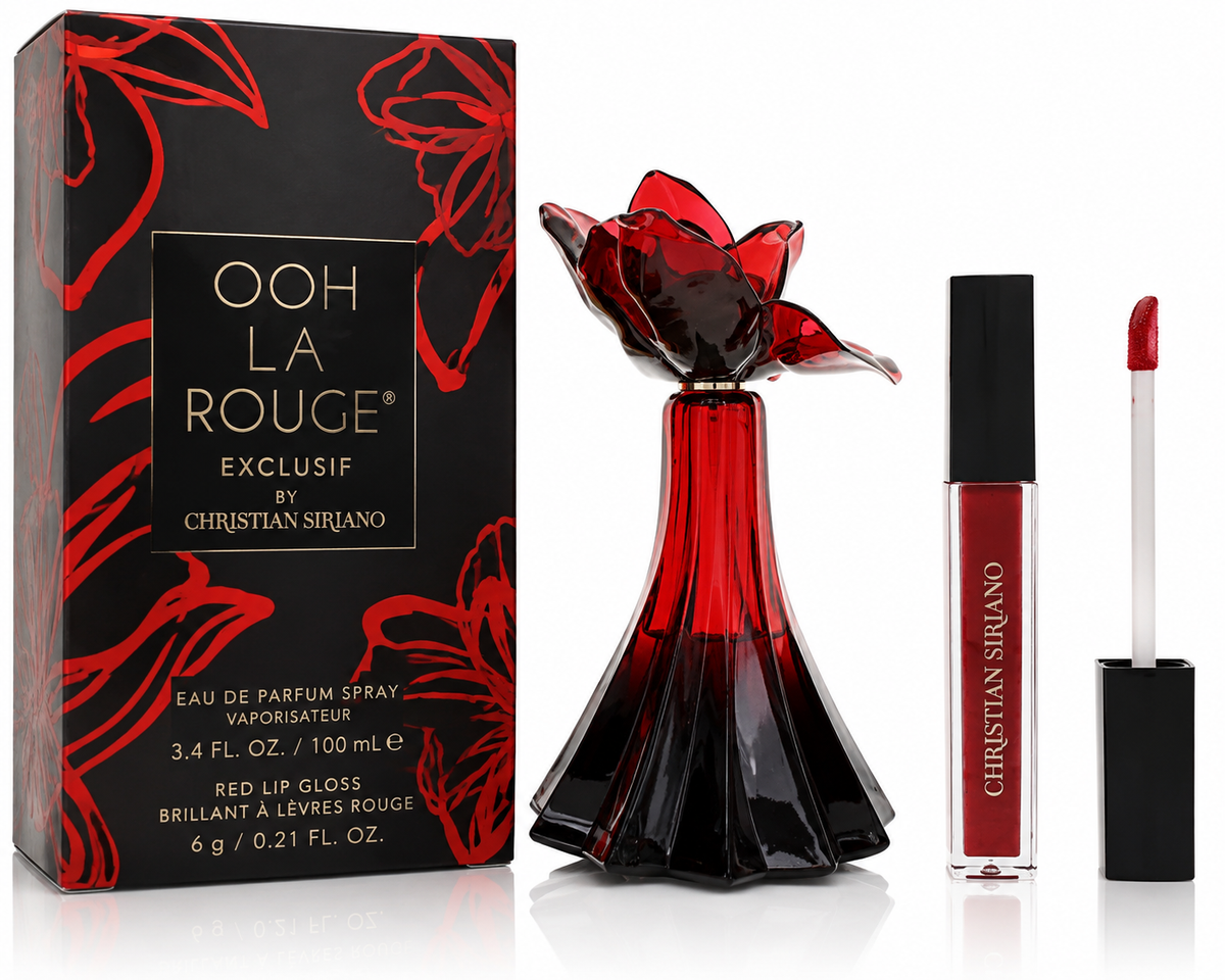 Ooh La Rouge Exclusif by Christian Siriano 3.4 oz Eau de Parfum Spray for Women with Lip Gloss